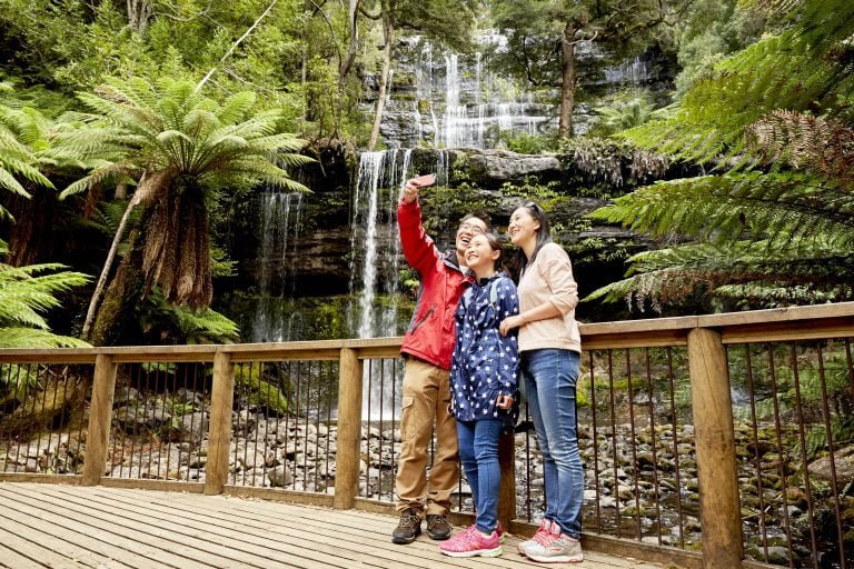 Russell Falls - Credit Tourism Tasmania