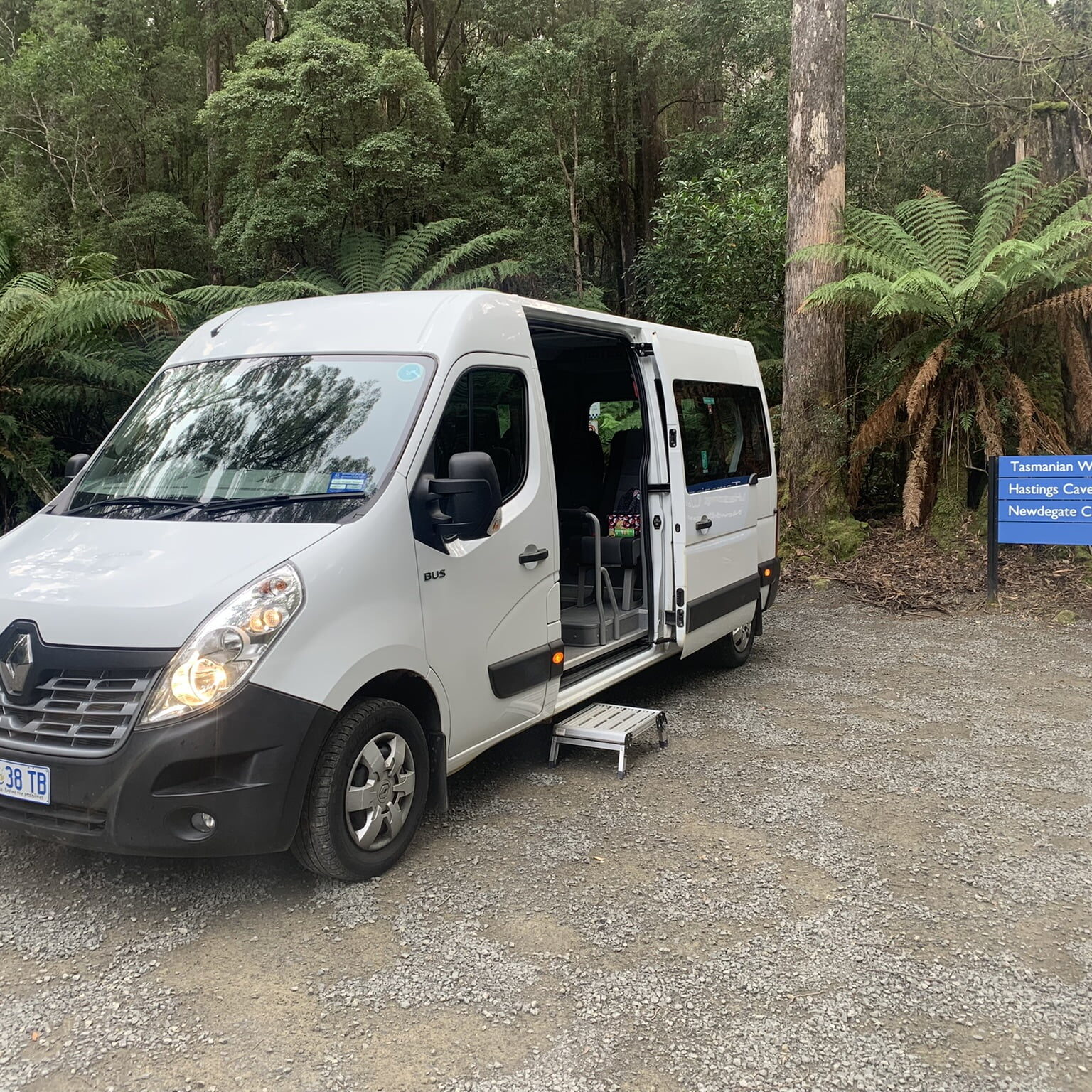 Tours around Tasmania Renualt Bus